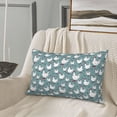 thumbnail image 5 of Salouo Funny Chicken Print Print Pillow Case Cover,Wrinkle-Free Bed Pillow Cover Pack of 1 Home Decor Fade-Resistant and Stain-Resistant ,Pillows Not Included -16"x24", 5 of 8