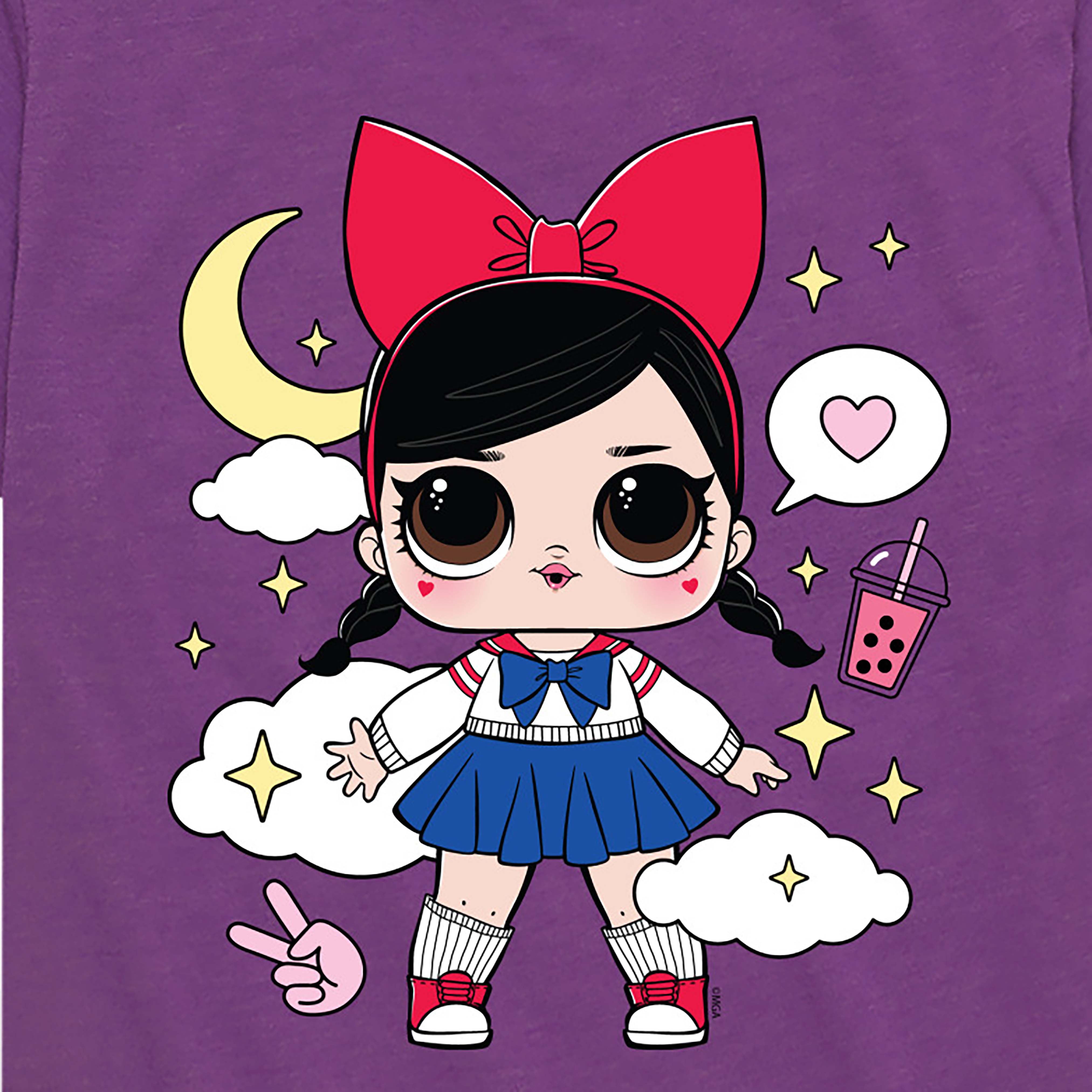 LOL Surprise Fanime Kawaii Toddler And Youth Short Sleeve