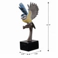 thumbnail image 2 of Blue Tit On Branch Lifelike Resin Bird Home Tabletop Decor, 2 of 4
