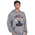 thumbnail image 3 of Popeye The Sailor Man America 1776 Zip Up Hoodie Men's Women's Brisco Brands X, 3 of 6