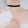 thumbnail image 6 of MATROOY Fashion Jewelry Women Velvet Choker Necklace Black Velvet Choker Necklaces C-Width 4cm, 6 of 9