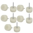 thumbnail image 4 of Furniture Legs Feet Plastic Nail-on Slider Tack Glides Protector 18mm Dia 10Pcs, 4 of 4