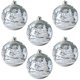 thumbnail image 1 of Bolas transparentes colgantes JanHm adornos rellenables Navidad 6 piezas 60 mm plástico PVC transparente, 1 of 5