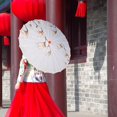 thumbnail image 6 of Chinese Style Oiled Paper Umbrella 27.56" for Costumes Events Dance Recitals Style E, 6 of 9
