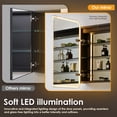 thumbnail image 7 of Ostaria 36" Aluminum Surface-Mount/Reccessed Lighted Mirror Medicine Cabinet, 7 of 7