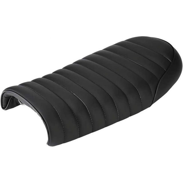 Huggegwe Siège de Course Vintage en Cuir PU pour CG125 GN CB400SS (Type D) CJB91-46158