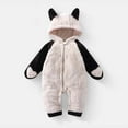 thumbnail image 2 of MEZZALL Baby Girls O-Neck Bodysuit Cartoon Onesies Winter Warm Romper Jumpsuit Soft Cute Bunny Panda Outfits Cozy Homewear Toddler Outfits Jumpsuits Breathable Clothing, 2 of 3