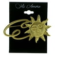 thumbnail image 2 of Sun Brooch Pin Gold Color  #LQP110, 2 of 2