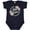 Navy Blue, variant on Inktastic Big Sister with Flower Circle Girls Baby Bodysuit