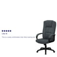 thumbnail image 5 of Flash Furniture Rochelle High Back Gray Fabric Executive Swivel Office Chair with Arms, 5 of 13