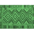 thumbnail image 1 of Ahgly Company Indoor Rectangle Southwestern Emerald Green Country Area Rugs, 3' x 5', 1 of 4