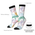 thumbnail image 4 of Bingfone Compression Socks for Women and Men Long Socks for Running Athletic Cycling Nurse- Zebra Colourful, 4 of 6