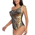 thumbnail image 5 of Daiia Golden White Tiger Women's One Piece Swimsuits Personalized One Shoulder Swimwear Asymmetric Ruffle Bathing Suits-XX-Large, 5 of 8
