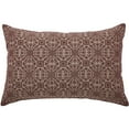 thumbnail image 3 of VHC Brands Custom House Burgundy Tan Jacquard Grateful Pillow 14x22, 3 of 3