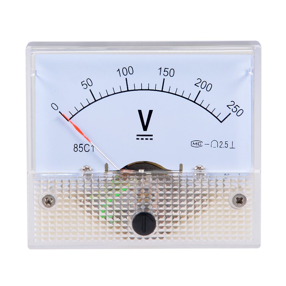 DC 0250V Analog Panel Voltage Gauge Volt Meter 85C1 2.5 Error Margin
