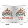 thumbnail image 6 of Plumber Mug 11oz 15oz – Custom Name Ceramic Coffee Cup – Unique Gift for Trade Professionals – Nature-Inspired Design for Work Breaks, 6 of 6