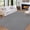 Gray, variant on Runner Rug,Modern Solid Textured Hallway Runner Rug,Low Pile Non-Slip Stain Resistant Area Rug for Home,Office,Machine Washable