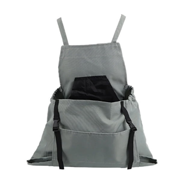 Yuarrent Bolsa de recolección de verduras lavable azul para jardinería Bolsa para recolección de frutas con liberación Tejido suave, grande Jardín y Patio gris