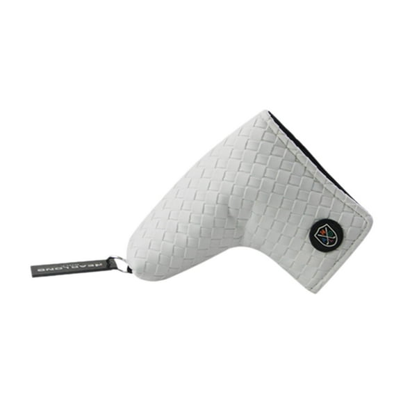 Funda para palos de golf, funda para cabeza de putter de golf, funda con forro de felpa, funda para putter de mazo de golf, protector de tapa de Patrón tejido