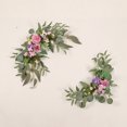 thumbnail image 4 of Ruiboury Romantic Wedding Arch With Fake Flowers Realistic Appearance No Withering Purple Peony 1Set, 4 of 6