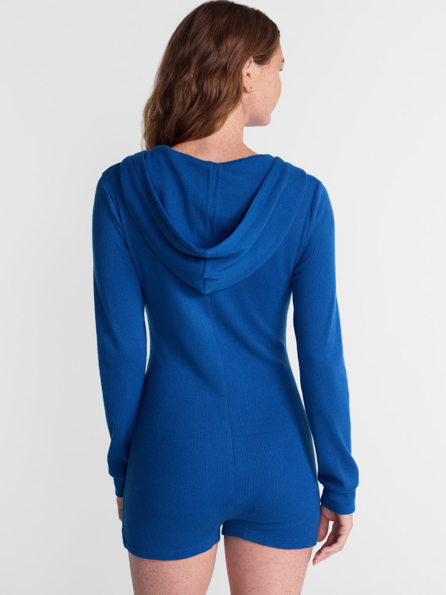 No Boundaries Waffle Knit Romper, Women’s XS-2X