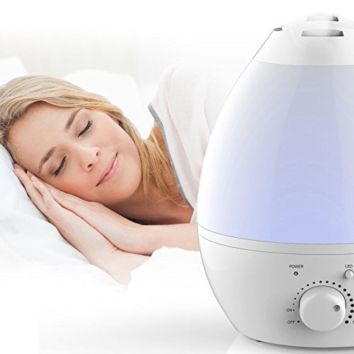 Refurbished Emson 9959 Bell & Howell Ultrasonic Color Changing Humidifier, White