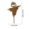 thumbnail image 3 of Iron Scarecrow Garden Stake - Rustic Fall Yard Decor with Metal Stake - for Thanksgiving, Halloween & Autumn Outdoor Farmhouse Displays, 3 of 6