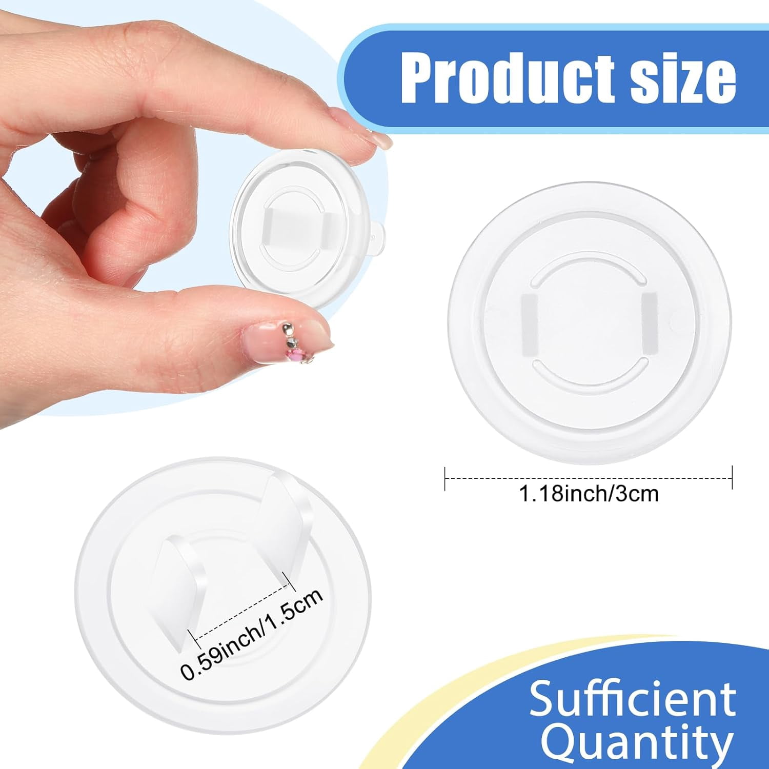 200 Pcs Outlet Covers Child Proof Electrical Socket Protectors Baby Proofing Plug for Home and Office Bulk