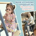 thumbnail image 4 of HARPPA Foldable Kitchen Step Stool for kids, Adjustable Height Toddler Standing Tower, Gray, 4 of 6