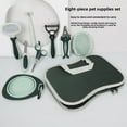 thumbnail image 2 of 8PCS Pet Grooming Kit for Dogs Cats with Scissors Deshedding Brush Bath Brush Detangling Comb Pet Bowl Toothbrush All in One Set, 2 of 11