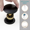 thumbnail image 4 of Bathroom Sink Pop Up Drain Stopper Sink Drain with Overflow, 4 of 7