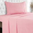 thumbnail image 5 of MALLONI HOME Twin XL Sheet Sets - Cotton Rich Twin XL Bedding Sets, 3 Piece Deep Pocket Twin XL Sheet - Ultra Soft, Wrinkle Resistant, Quick Dry, Easy Care Twin XL Sheets - Rose, 5 of 6
