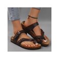 thumbnail image 3 of Women Summer Beach Sandals Comfortable Adjustable Buckle Cork Footbed, 3 of 7