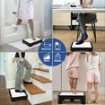 thumbnail image 5 of SOYO Heavy Duty Mobility One Step Stool, Indoor/Outdoor Non-Slip Step Platform Assistive Devices for Adults and Elderly, Portable Standing Supports for Cars, Bed, Door, Stair or Bathroom, Black-White, 5 of 7