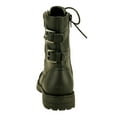 thumbnail image 3 of The Doll Maker Girl's Lace-Up Zipper Combat Boots - TD194020-11, 3 of 7