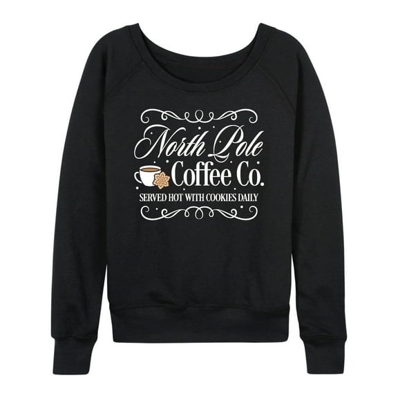 Instant Message - North Pole Coffee Co - Women's French Terry Long Sleeve Pullover