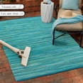 thumbnail image 4 of KLAVATE Striped Rag Rug Hand Woven & Reversible for Living Room Chindi Rug, 4 of 5