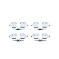 thumbnail image 4 of Detroit Axle - Rear Brake Pads for Toyota Matrix Corolla Yaris Prius AWD-e Prime, Pontiac Vibe Scion xB tC, Ceramic Brake Pads with Hardware Replacement, 4 of 7