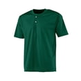 thumbnail image 1 of NB4130 A4 YTH 2 BOTONES MALLA HENLEY VERDE BOSQUE XS Nave de la gota A4 NB4130, 1 of 1