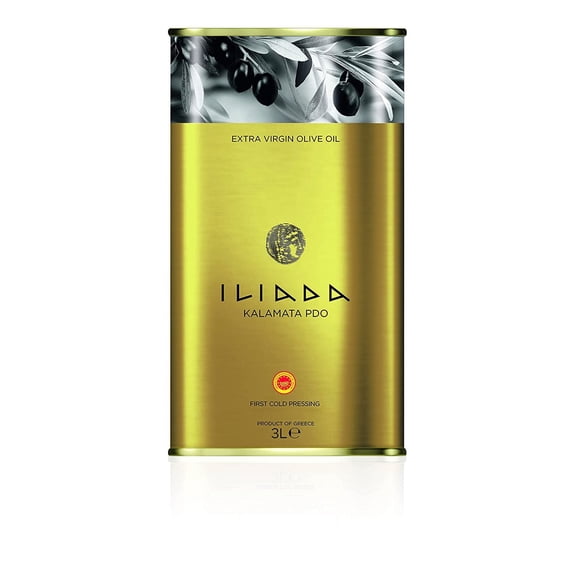 Iliada Kalamata PDO Extra Virgin Olive Oil | First Cold Press | Polyphenol Rich from Greece | Single Region 100% Greek | Chef's Favourite | Single Variety Koroneiki, 750 ML