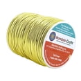 thumbnail image 2 of Mandala Crafts Metallic Cord Tinsel String Rope for Ornament Hanging, Decorating, Gift Wrapping, Crafting; Non Elastic 2mm 100 Yards, Light Gold, 2 of 4
