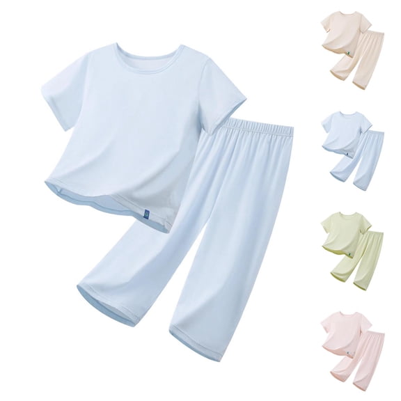 Mifsaly Kids Girls Plaid Pajama Sets Cute Lace Collar Long Sleeve Tops and Matching Pants Comfortable Relaxed Fit Loungewear Sleepwear Outfits
