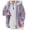 Purple, variant on Women's Plush Hooded Zip Up Jacket, Long Sleeve Winter Coat with Pockets, Warm and Cozy Outerwear for Casual Daily Wear and Cold Weather Protection-Black