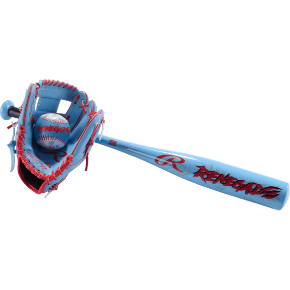 Rawlings Renegade T-Ball Bat and Glove Combo | 25" Renegade Baseball Bat | 9" Baseball Glove | Baseball