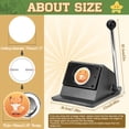 thumbnail image 3 of Round Badge Maker ,2.28" /58mm Button Cutter, Graphic Punch Die Cutter, Circle Punch Cutter for DIY Button Making Scrapeboards Cardstocks Cutting, 3 of 11