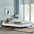 thumbnail image 3 of Modway Reign Full Performance Velvet Platform Bed Frame in White, 3 of 5
