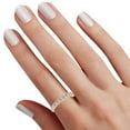 thumbnail image 2 of AFFY 0.75 Carat Round Shape White Natural Diamond Wedding Engagement Band Ring 18K Solid Yellow Gold Ring Size-5.5, 2 of 2