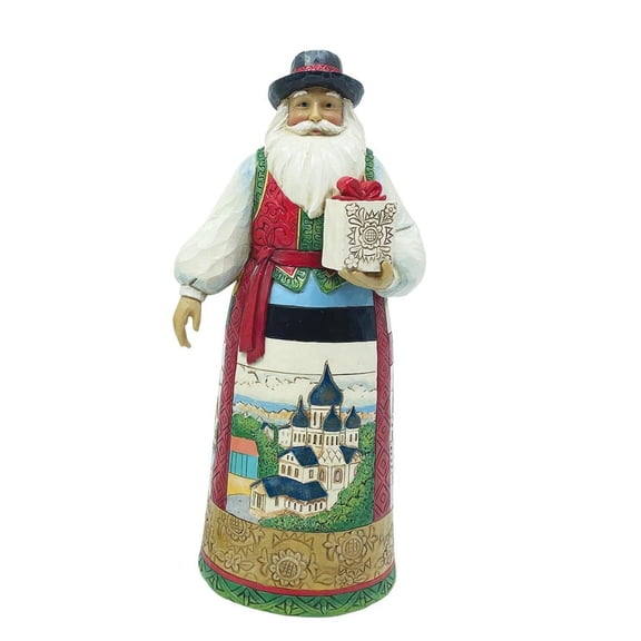 Enesco Jim Shore Baltic Santa Christmas Figurine 7 Inch 6010828 Multicolor