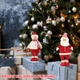 thumbnail image 5 of Spencer 2 Pack 18" Standing Doll Christmas Santa Claus Snowman Decoration Figurine Party Festival Atmosphere Craft Ornament Xmas Tree Home Decor, 5 of 8
