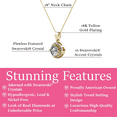 thumbnail image 2 of Cate & Chloe Celeste 18k Yellow Gold Plated Pendant Necklace with Swarovski Crystals Gift for Women, 2 of 9